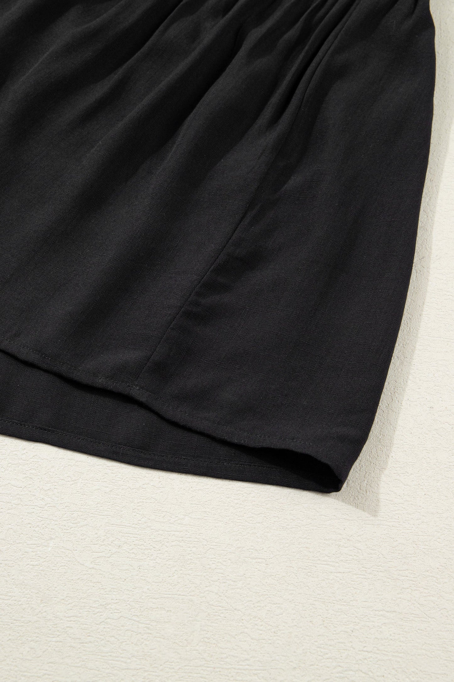 Contrast Trim Split Neck Midi Dress