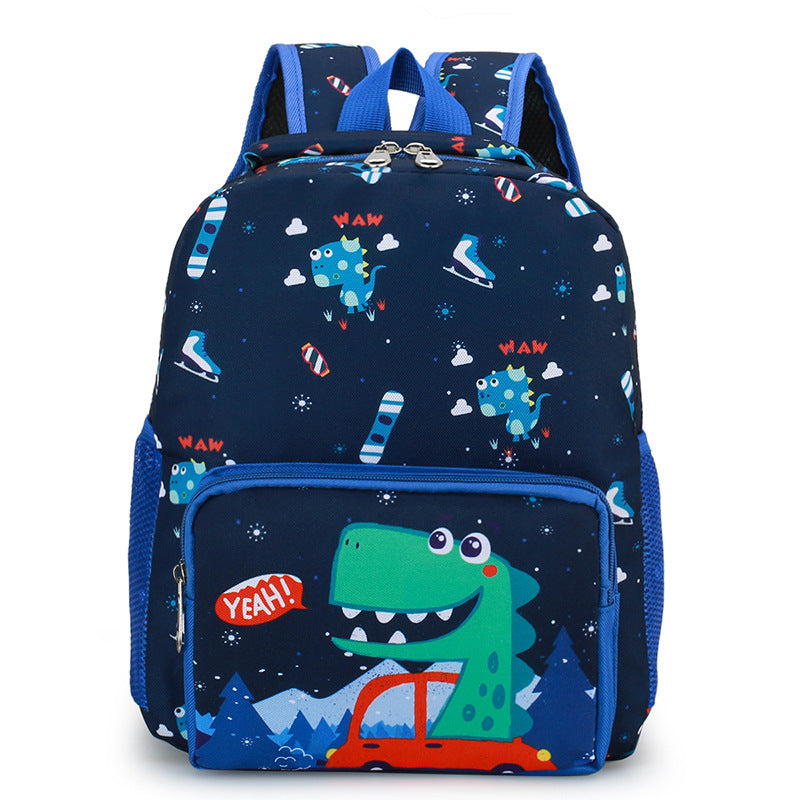 Cute Dinosaur Kindergarten Cartoon Backpack for Boys and Girls