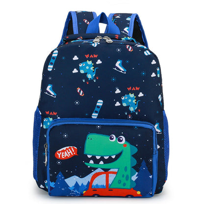 Cute Dinosaur Kindergarten Cartoon Backpack for Boys and Girls