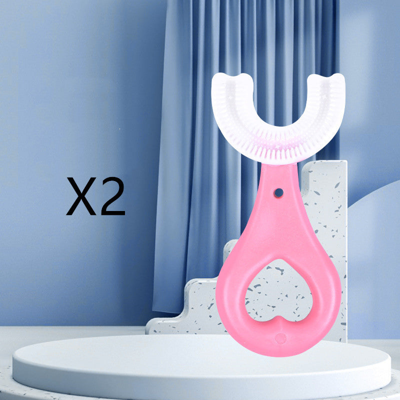 Children's U-shaped Soft Rubber Toothbrush