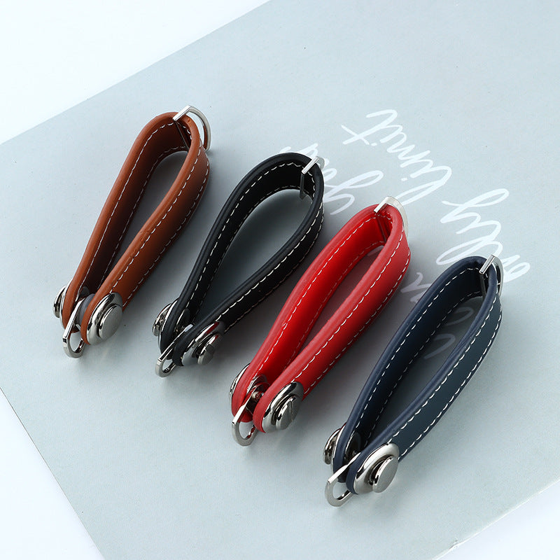 Leather Keychain Pendant for Car Storage