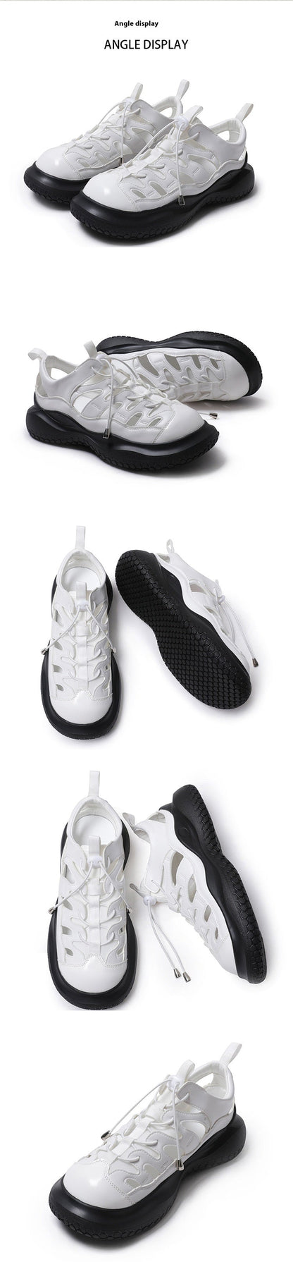 Closed Toe Platform Sports Sandals