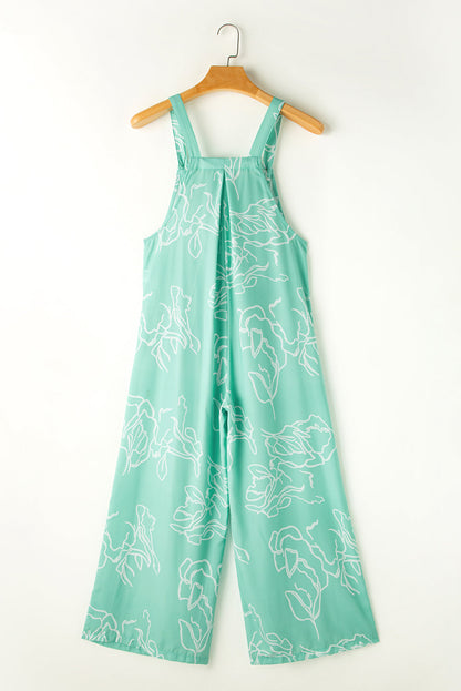 Bib Wide Leg Overall Jumpsuit