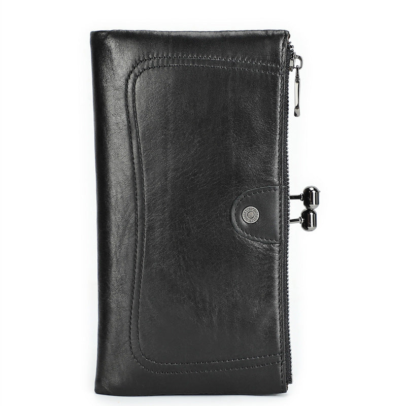 Black Angel First Layer Cowhide Women's Wallet