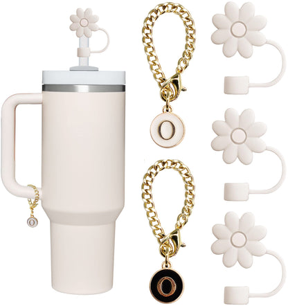 Tumbler Letter Handle Charms - 5PCS