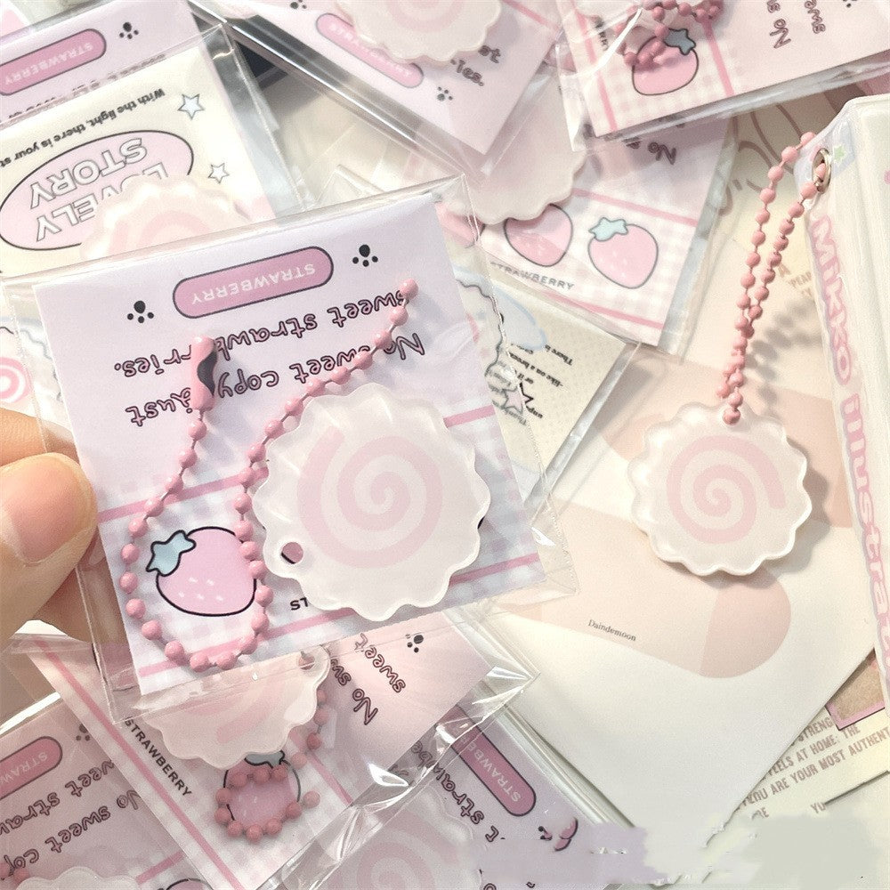 Fish Plate Keychain Roll Schoolbag Pendant