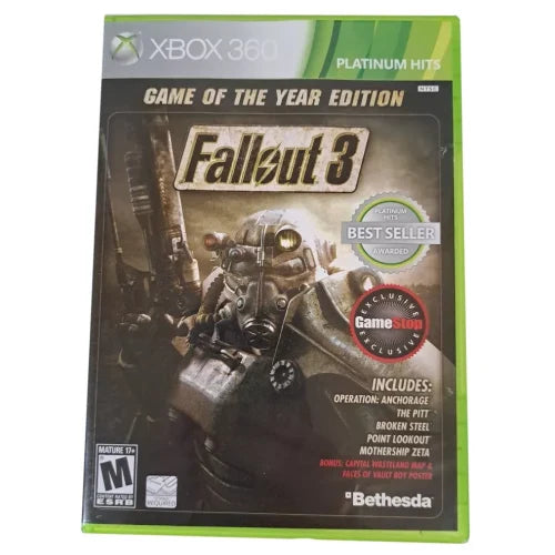 Fallout 3 (Game of the Year Edition) (Gamestop Edition) (Platinum Hits) (Xbox 360)