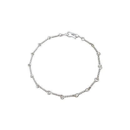 925 Sterling Silver Korean Style Tag Clavicle Chain