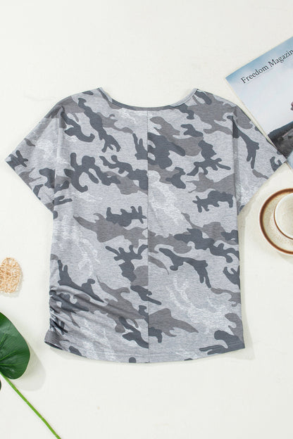 Camouflage Round Neck T-Shirt