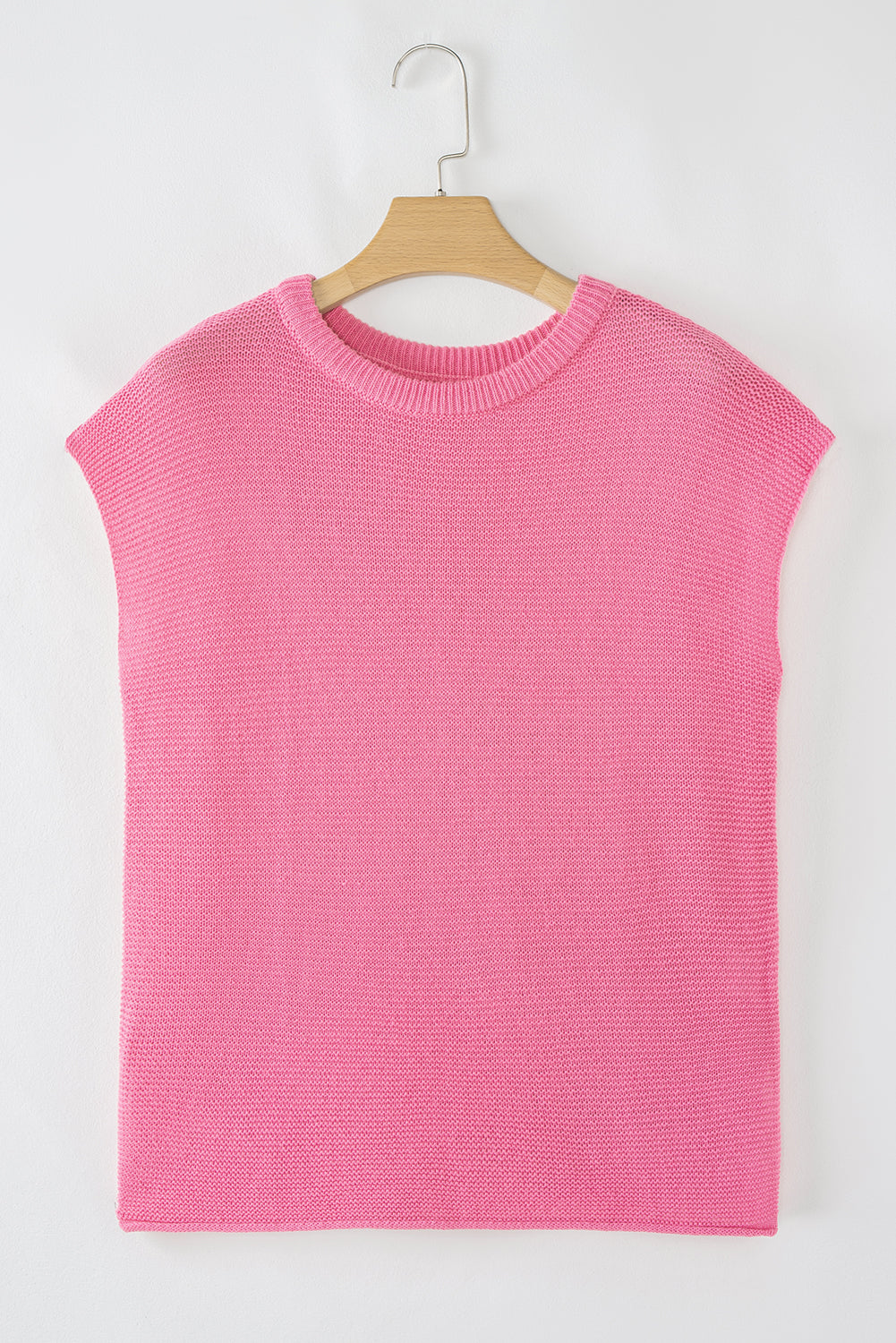 Solid Side Slit Sweater Tee
