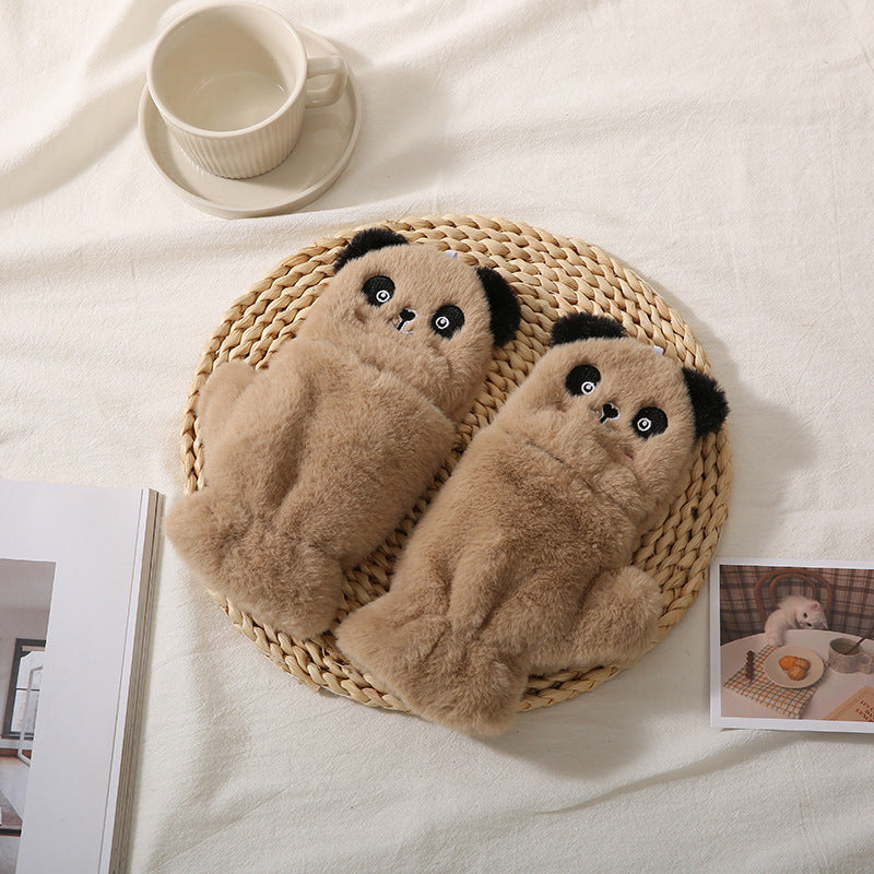Cartoon Versatile Fleece-lined Warm Gloves