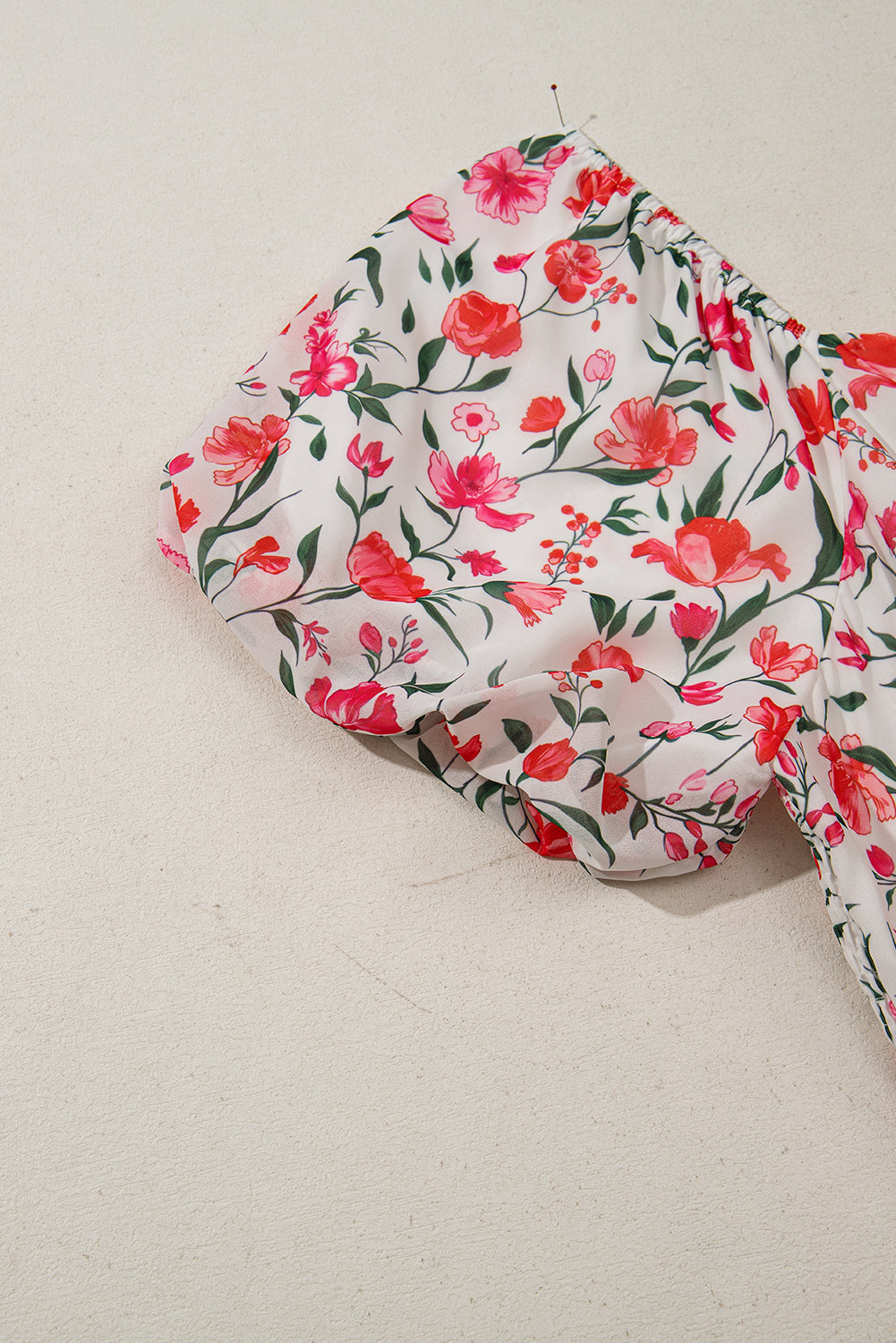Plus Size Floral Square Neck Maxi Dress