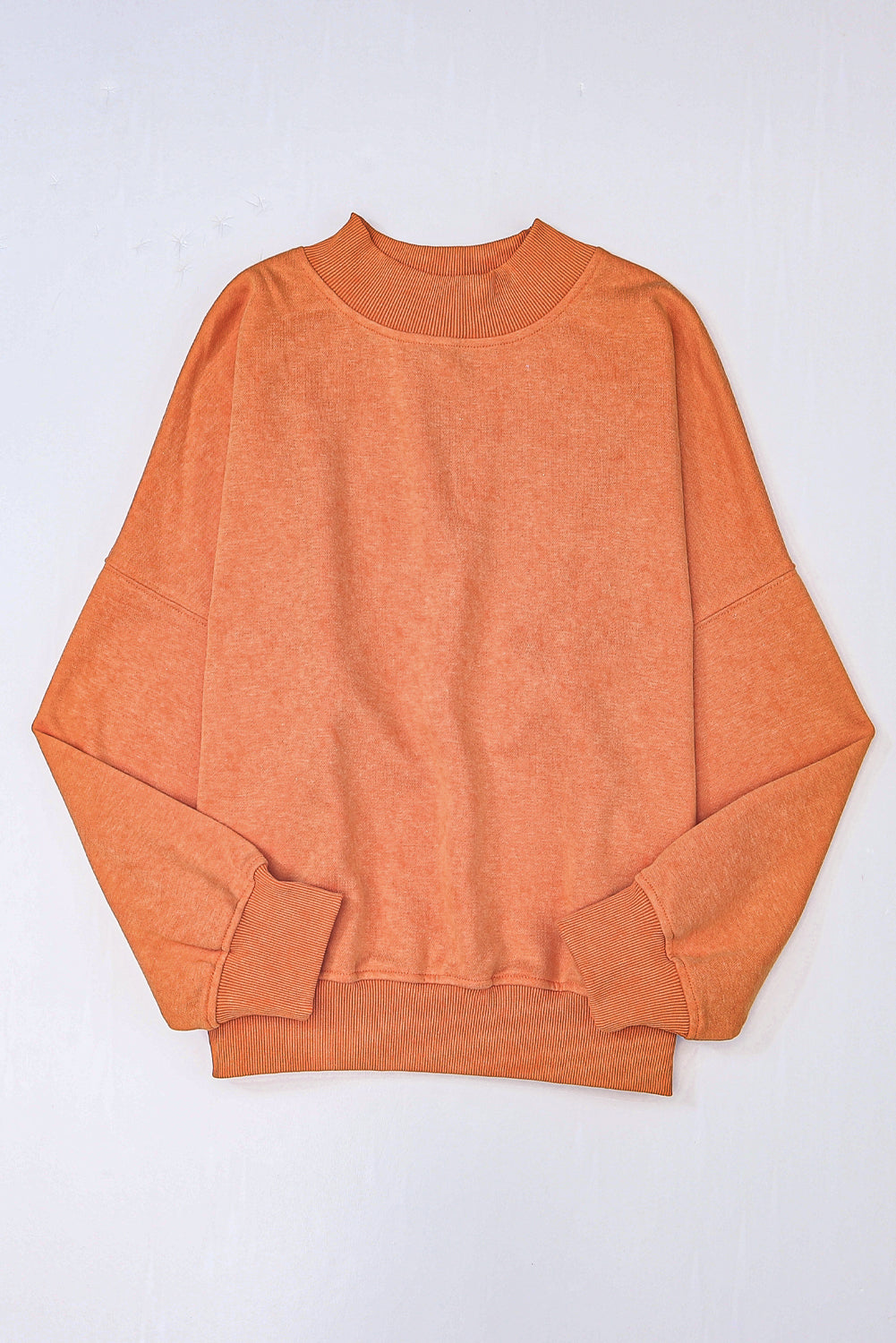Drop Shoulder Crew-Neck Pullover Sweatshirt