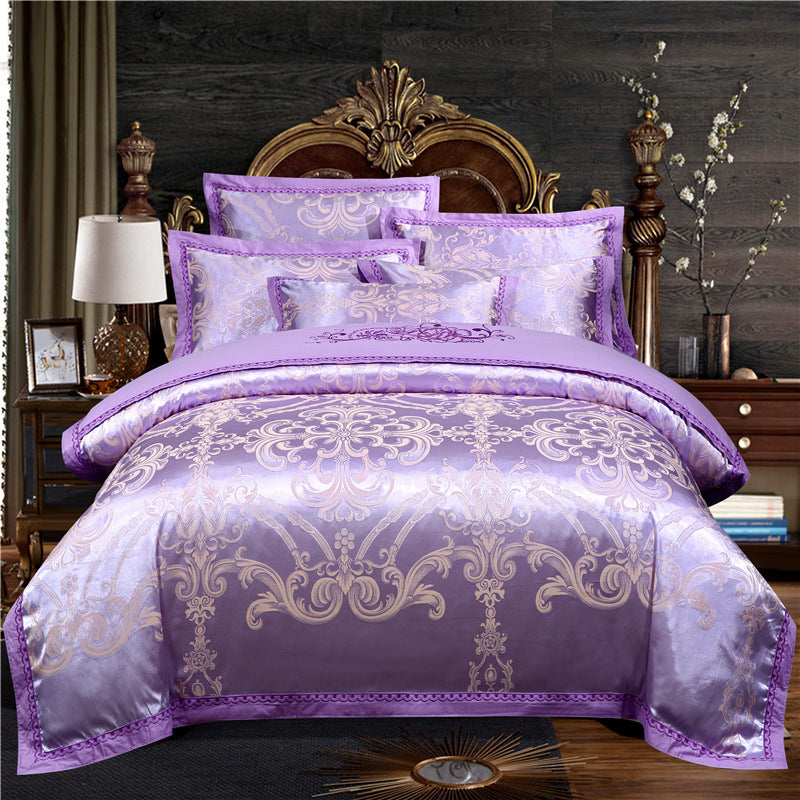 European Jacquard Cotton Embroidery Quilt Cover