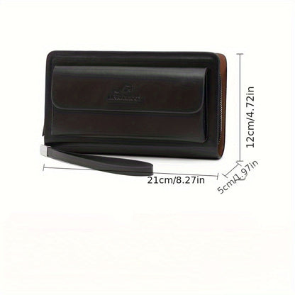 Men's Double Zip Business Clutch