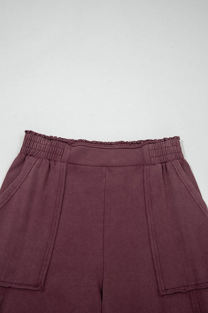 Mineral Wash Cargo Patched Utility Sweatpants