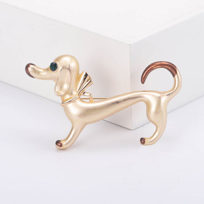 Cute Dripping Oil Sausage Dog Animal Pin