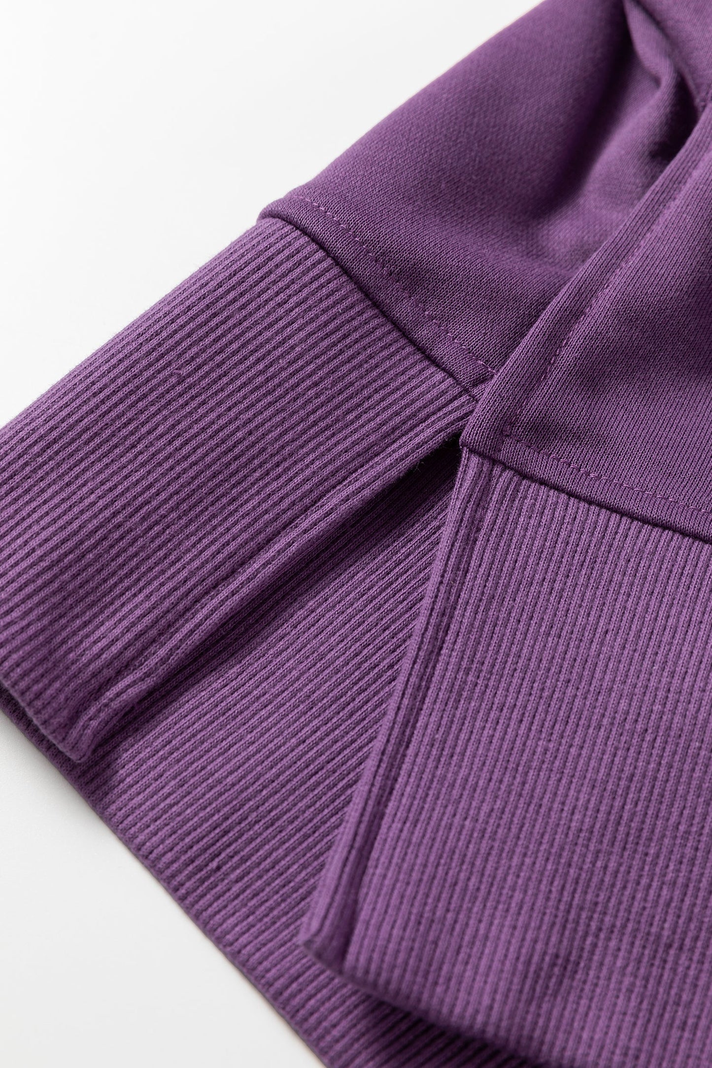 Solid Side Slit Sweatshirt and Leggings Set