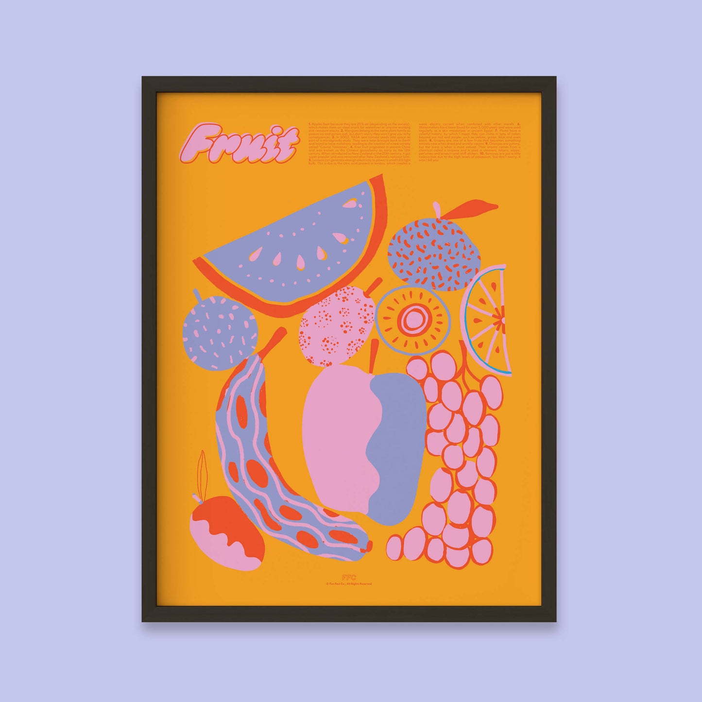 Fruit Fun Facts Print