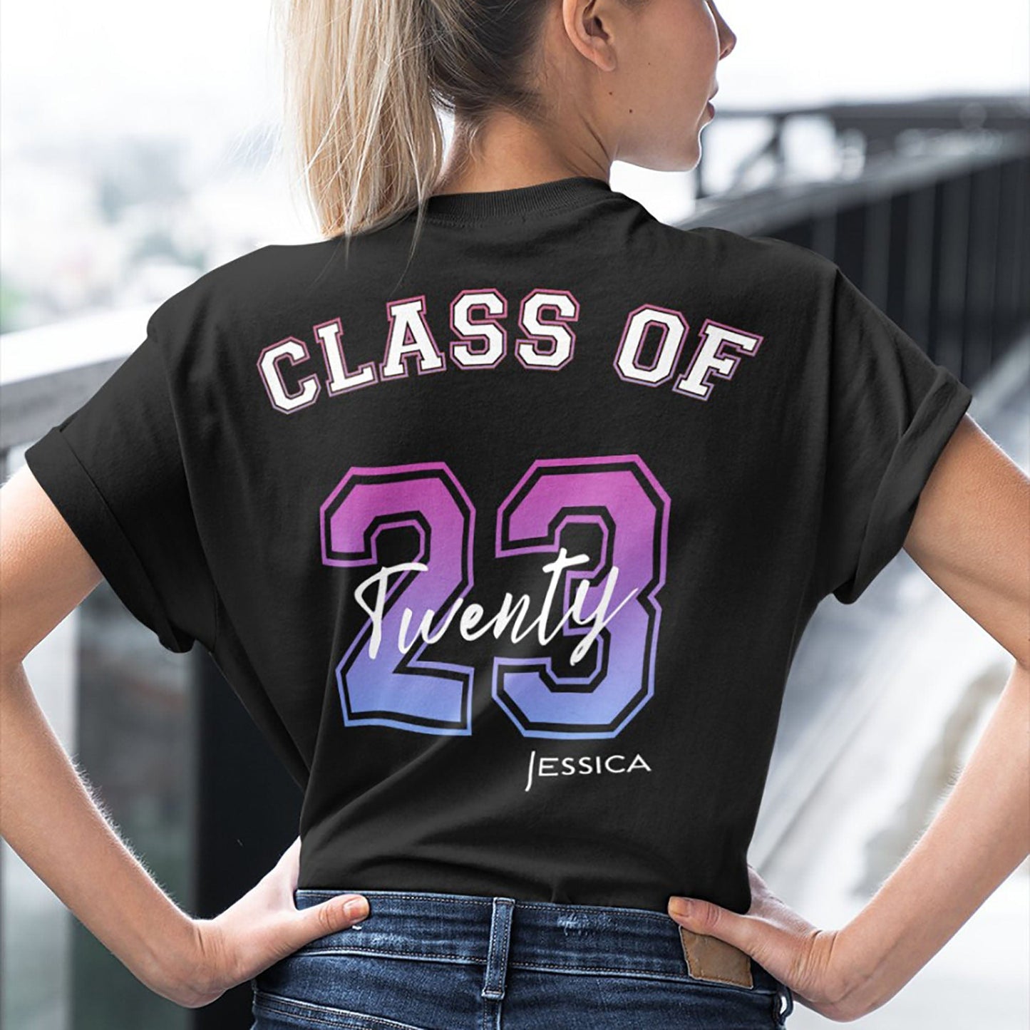 Class Of 2023 Personalized Custom Backside Shirt C394