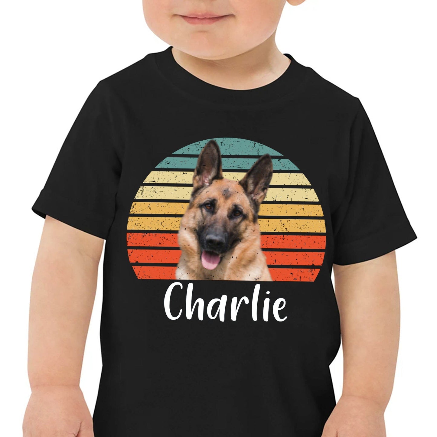 Dog Cat Custom Photo Kids Size Shirt, Custom Photo Shirt For Kids
