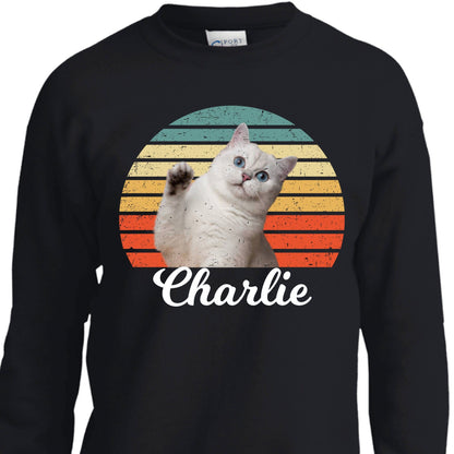 Dog Cat Custom Photo Kids Size Shirt, Custom Photo Shirt For Kids