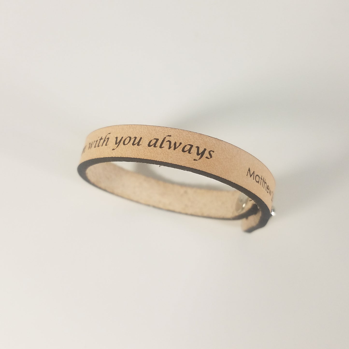 Spiritual Quote Bracelets - And surely I am with you always