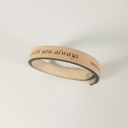 Spiritual Quote Bracelets - And surely I am with you always