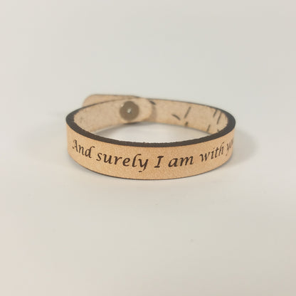 Spiritual Quote Bracelets - And surely I am with you always