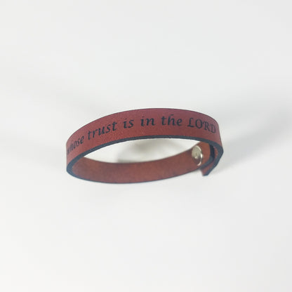 Spiritual Quote Bracelets - But blessed is the one whose trust is in the LORD