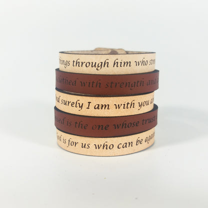 Spiritual Quote Bracelets - But blessed is the one whose trust is in the LORD