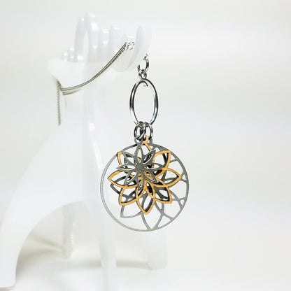 Lotus Flower Charm Necklace