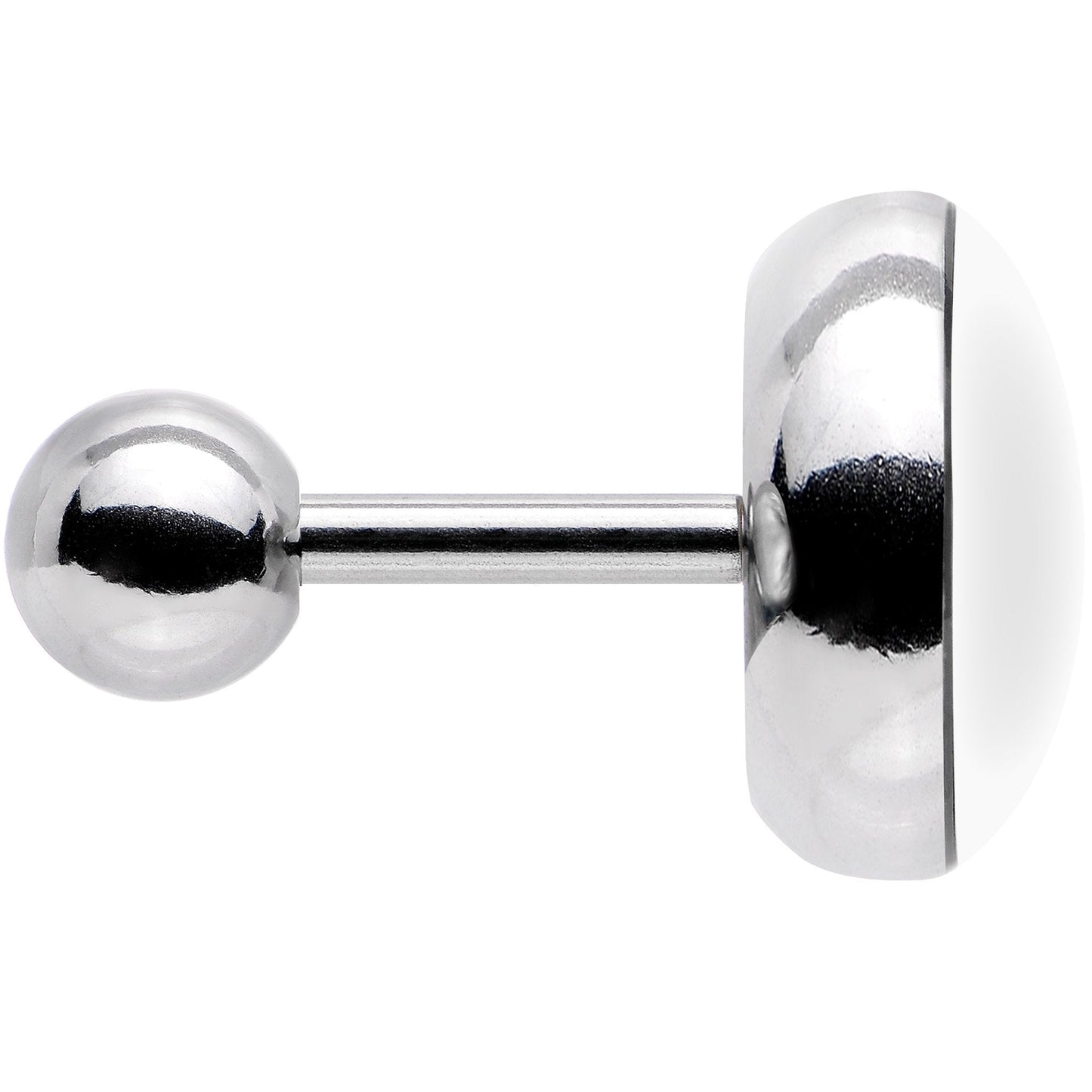 16G 1/4 Pink Black Plaid Polar Bear Tragus Cartilage Earring