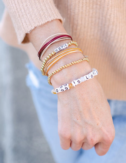 God is Love Letter Bracelet