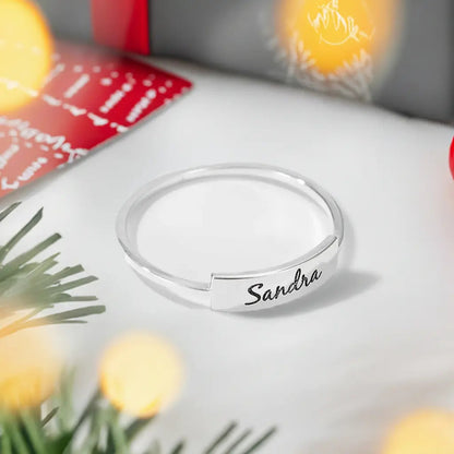 Full Silver Name-1 Ring - silver ring