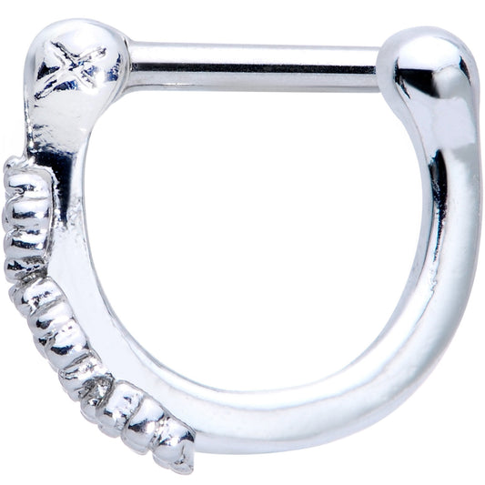 16G 1/4 Daisy Chain Flower Hinged Cartilage Clicker