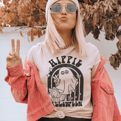 Hippie Halloween Tee-0