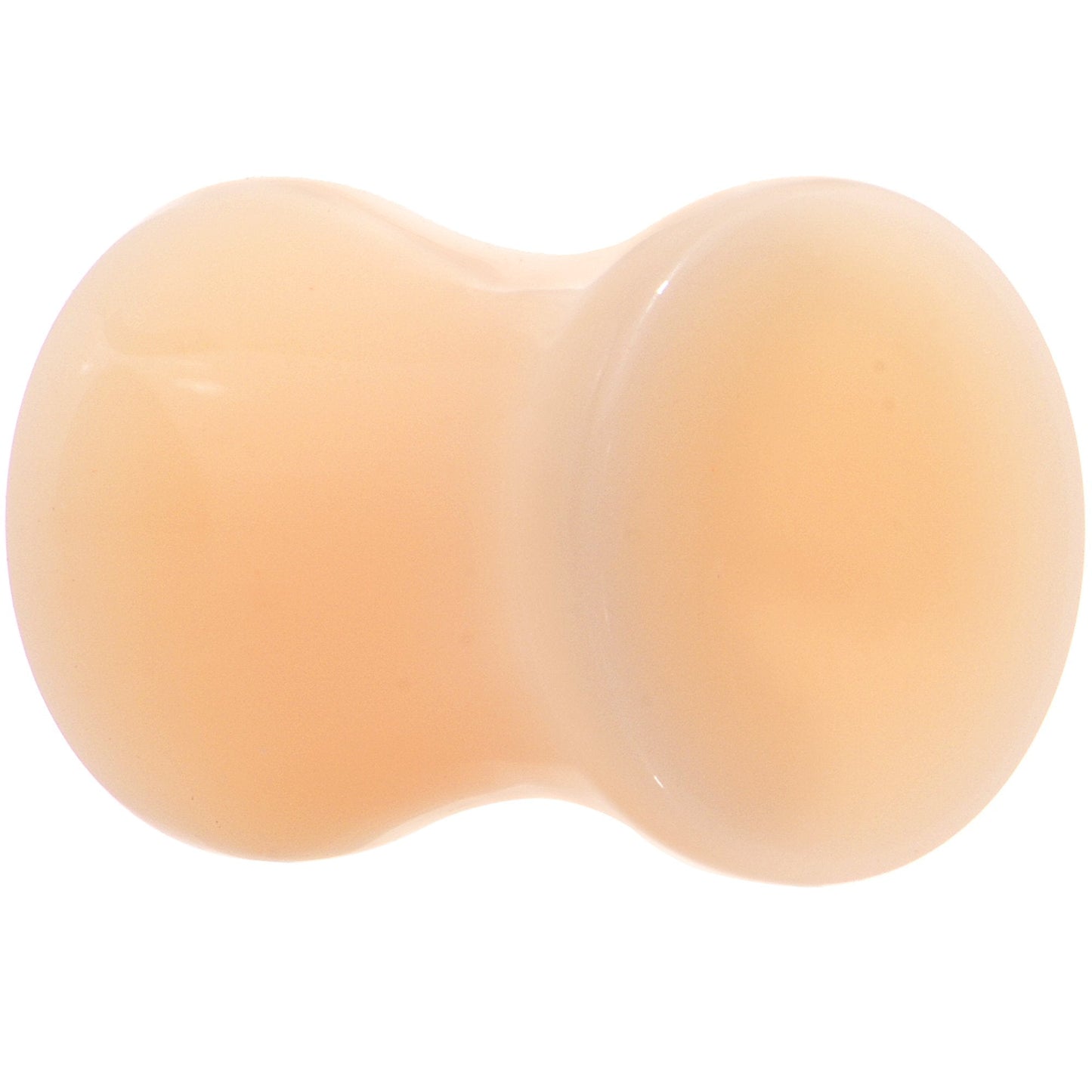 0G Flesh Tone Light Peach Solid UV Acrylic Saddle Plug Set