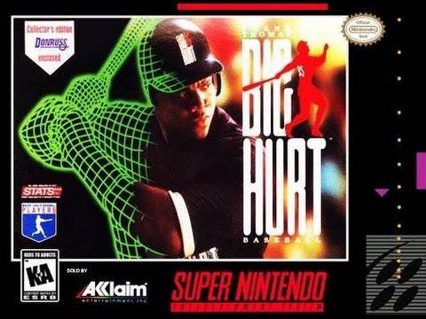 Frank Thomas Big Hurt Baseball (Super Nintendo)
