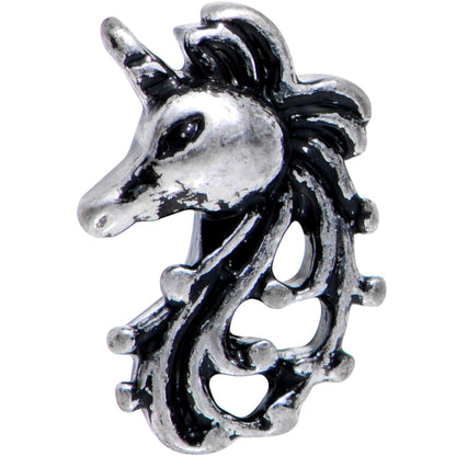 16G 1/4 Majestic Unicorn Cartilage Tragus Earring