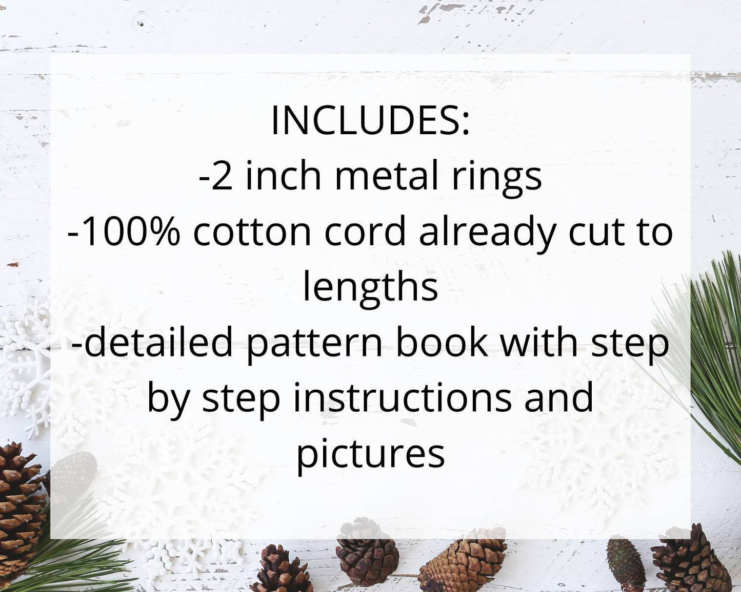 DIY macrame star Christmas ornament kit.