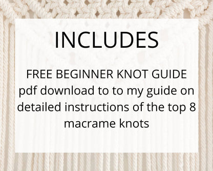 Beginner macrame wall hanging pdf pattern