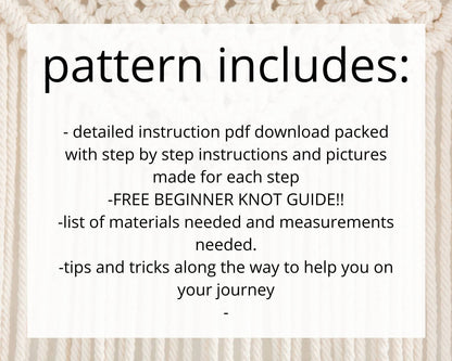 Beginner macrame wall hanging pdf pattern