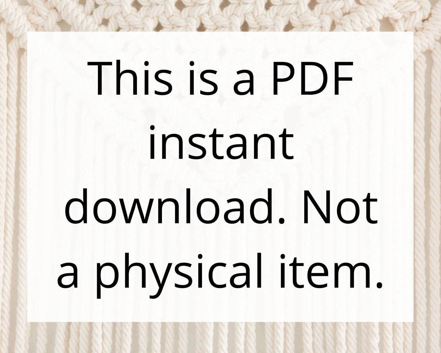 Beginner macrame wall hanging pdf pattern
