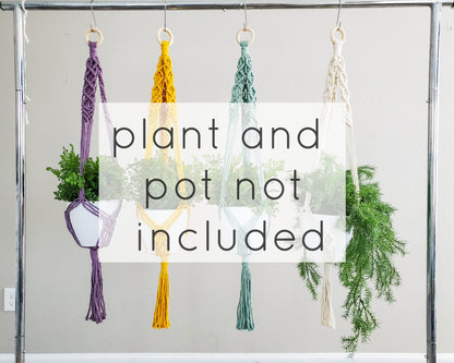 Macrame plant hangers.  Ready to ship.