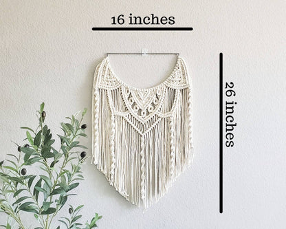 Semi circle macrame wall hanging