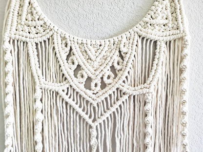 Semi circle macrame wall hanging