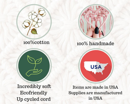 *Clearance* Hand painted macrame botanical wall hanging. Ready to ship.