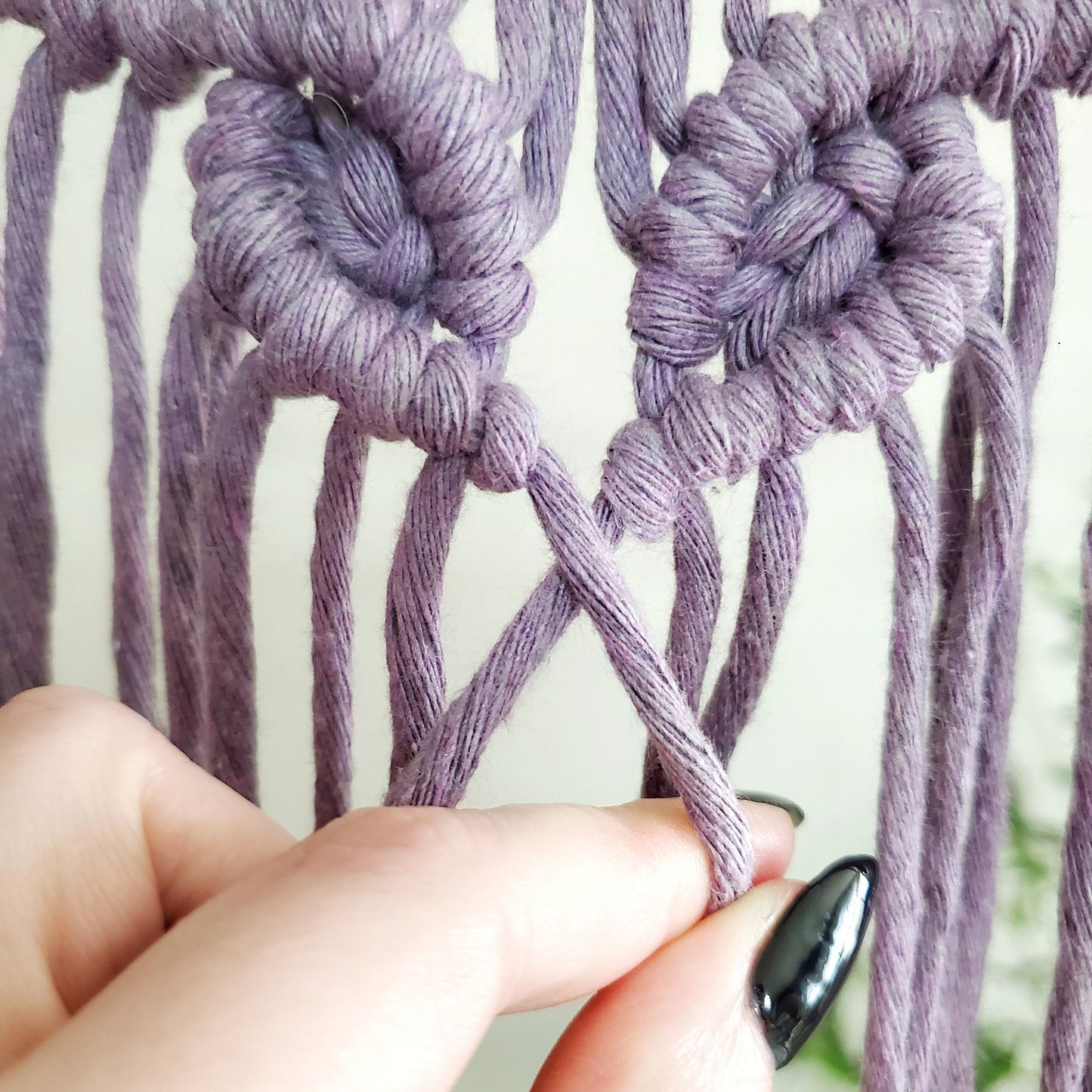 Macrame wall hanging pdf pattern "sweetheart"