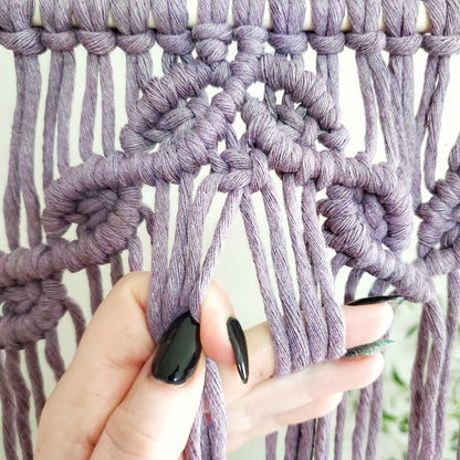 Macrame wall hanging pdf pattern "sweetheart"